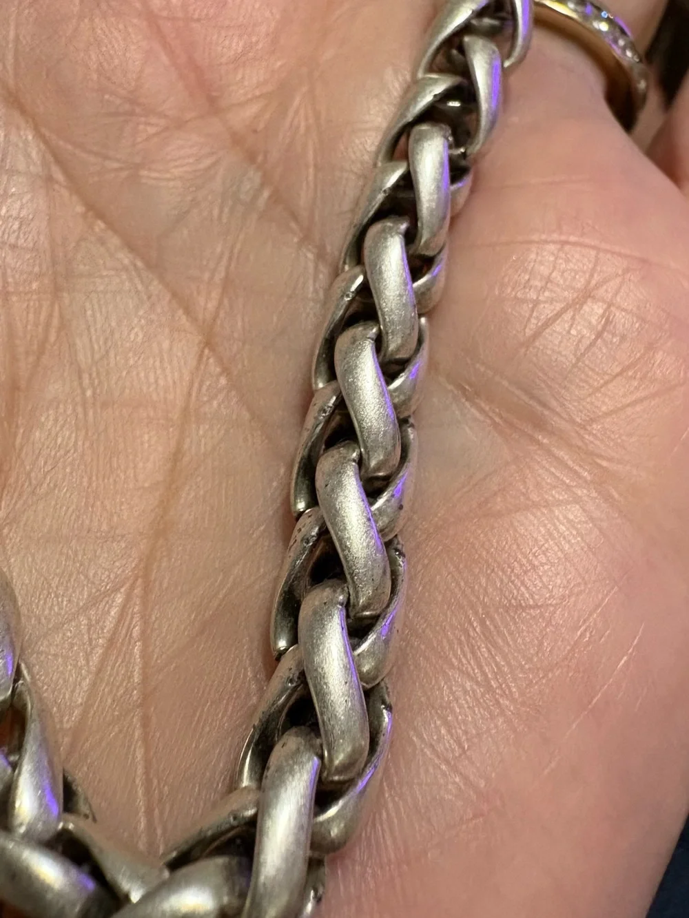Men's Matte  Silver Cuban Link Bracelet - Everyday Chain